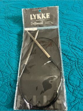 LYKKE Driftwood Circular Knitting Needles - Natural Wood US 8 32 Inch